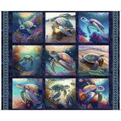 Endless Blues Sea Turtle Picture Patch