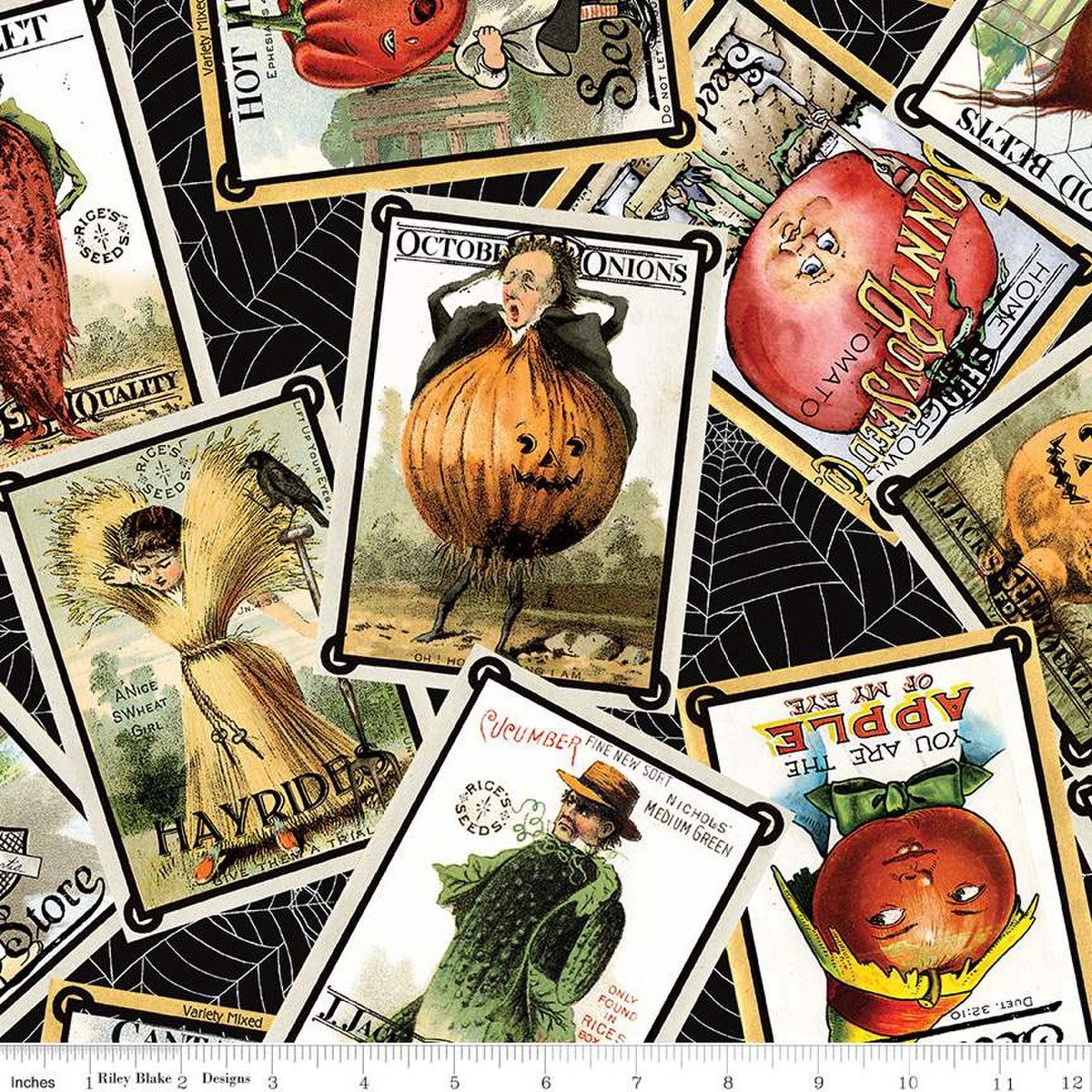 Pumpkin Patch Seed Packs Toss Black