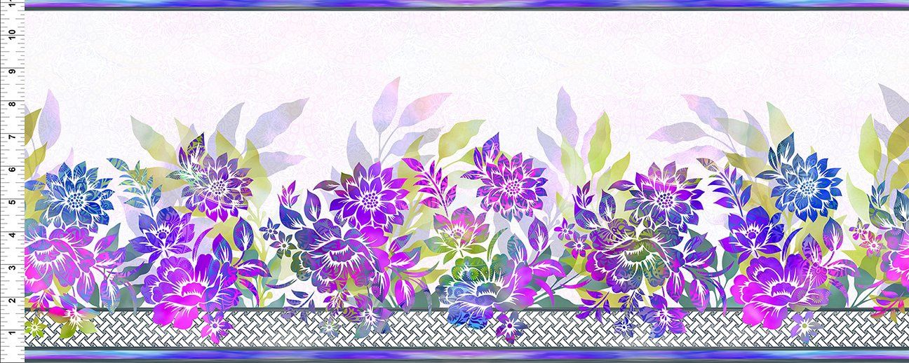 Garden of Dreams II Border Purple