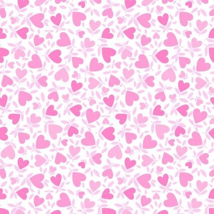 Playtime Flannel Pink Hearts