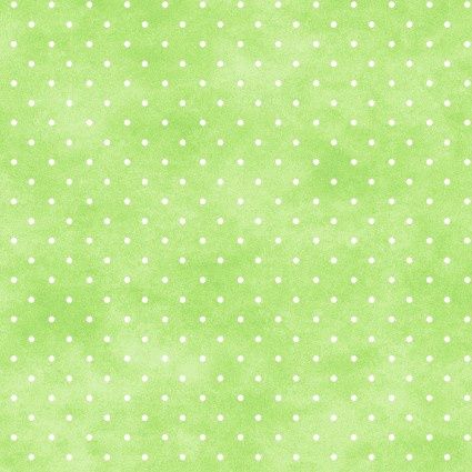 Playtime Flannel Dots on Green