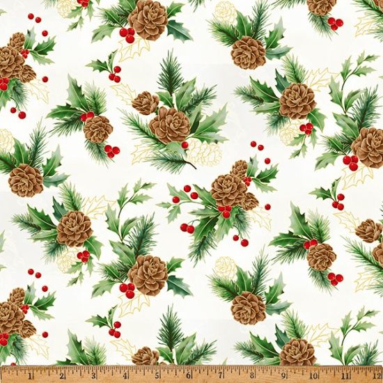 Christmas Splendor Pinecones &amp; Berries