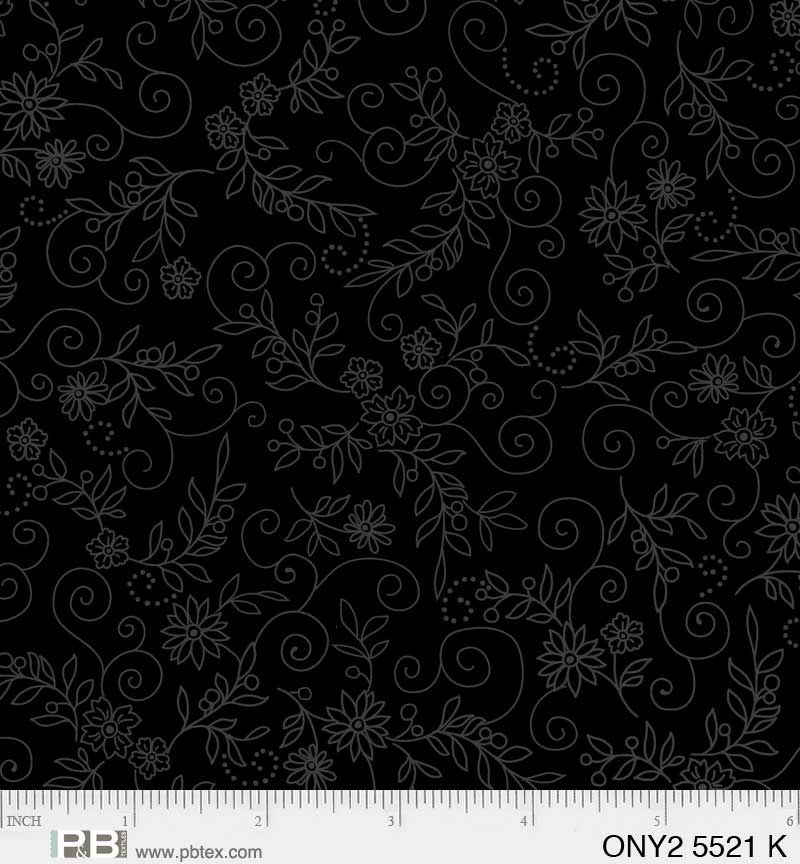 Onyx 2 Floral Vine &amp; Scroll