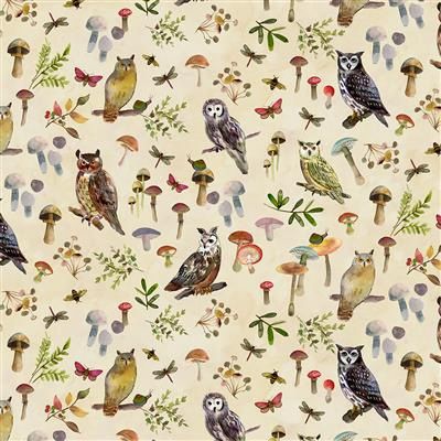 Wild Wonder Owls &amp; Mushrooms Light Butter