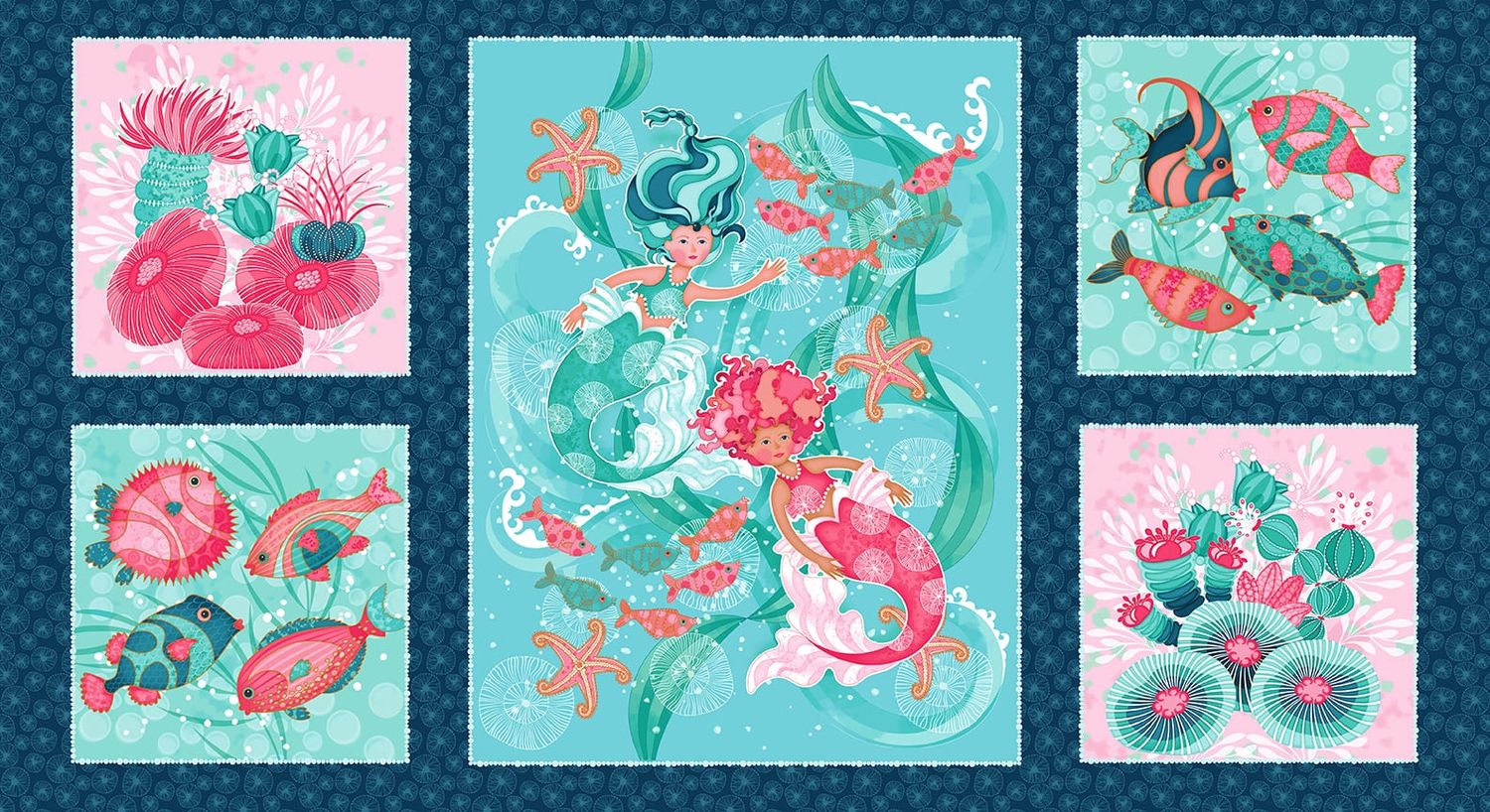 Mermaid Tails 24&quot; Panel