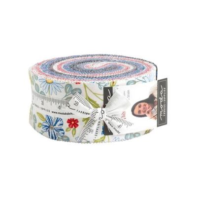Red White Bloom Jelly Roll