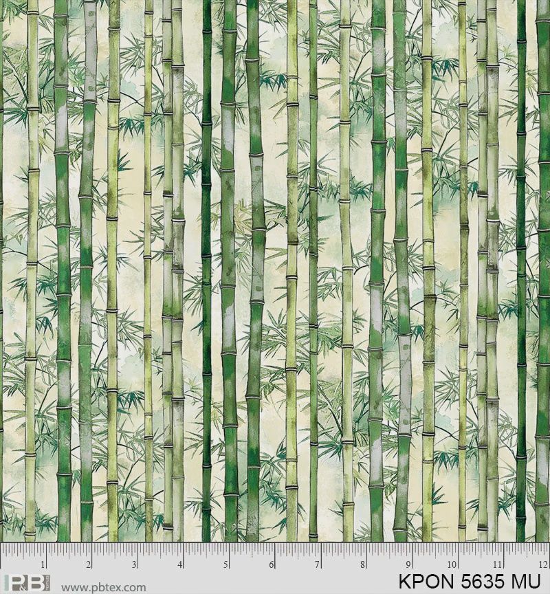 Koi Pond Bamboo Stalks