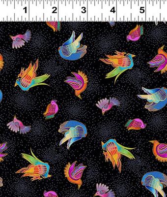 LB Fantasticats Birds Black