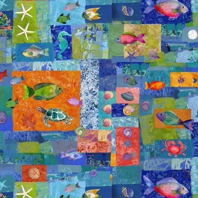 Coral Reef Patchwork Multi