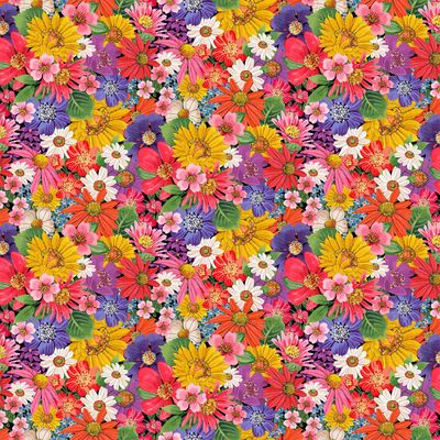 Hide And Seek Red Multi Flowers