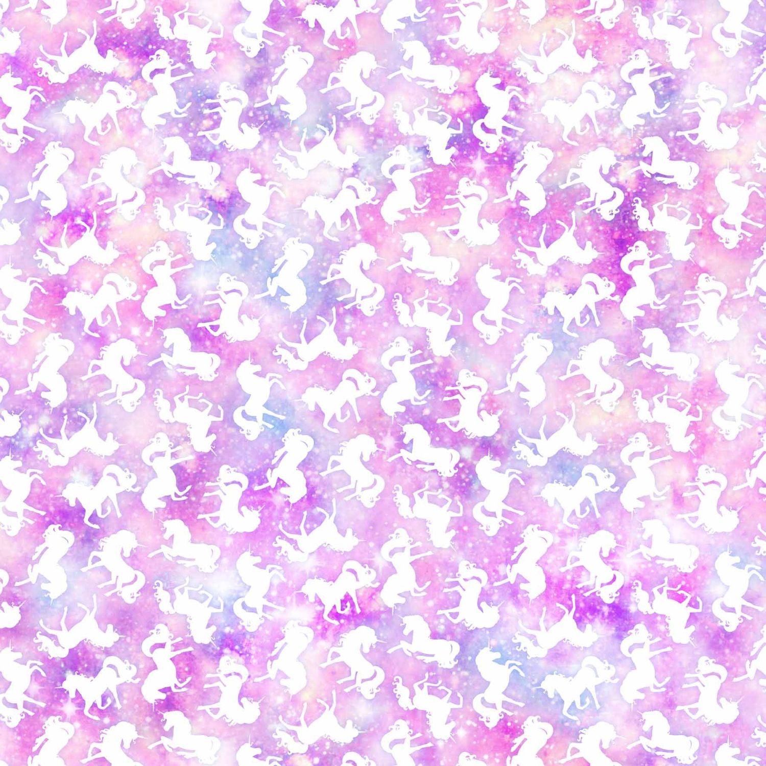 Sparkle Magic Pink Tossed Unicorns