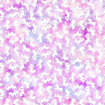 Sparkle Magic Pink Tossed Unicorns