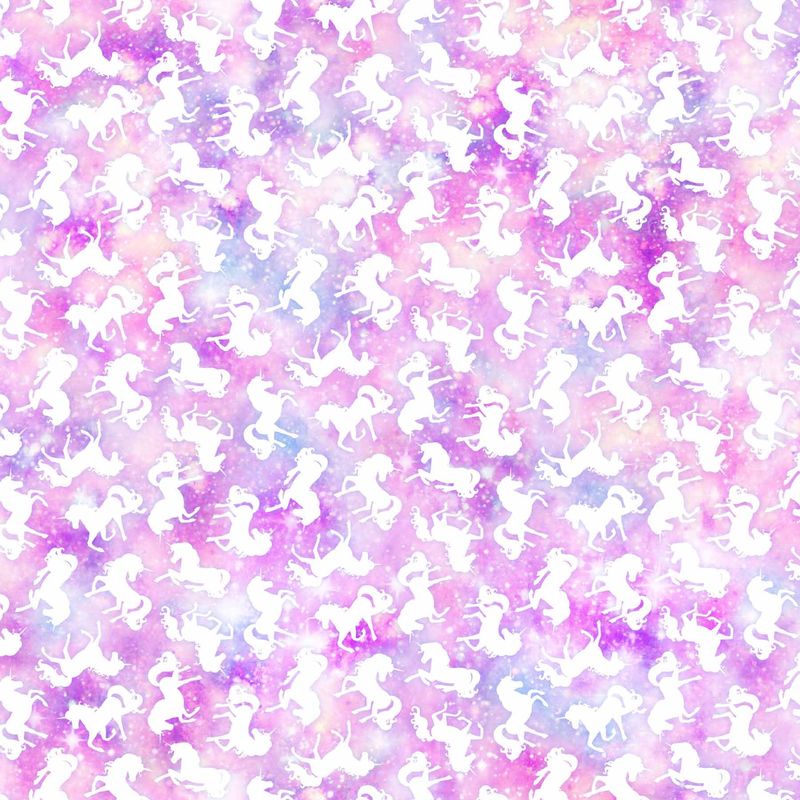 Sparkle Magic Pink Tossed Unicorns