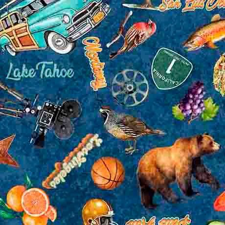 California Dreaming California  Icons Navy