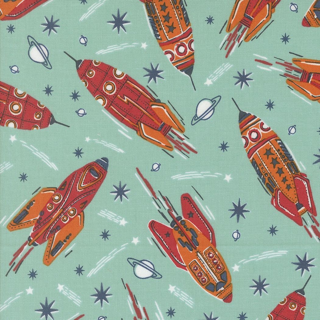 Blast Off Rockets - Teal