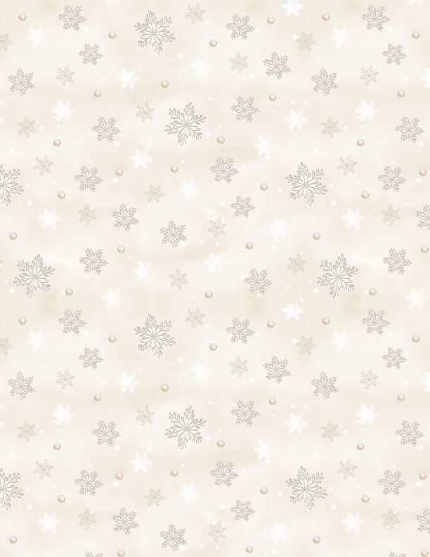 Woodland Snowmen Snowflakes Cream