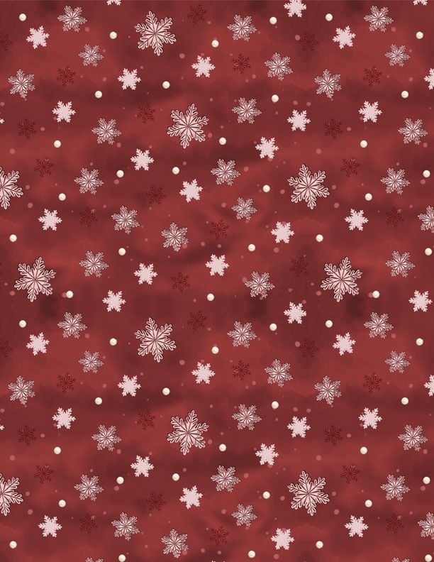 Woodland Snowmen Red Snowflakes