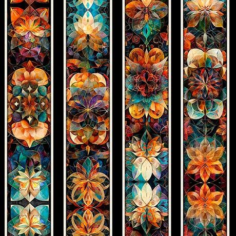 Solstice Kaleidoscope Border Stripe