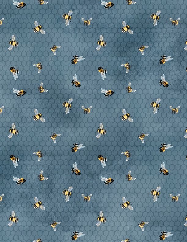 Sunkissed Bees on Blue