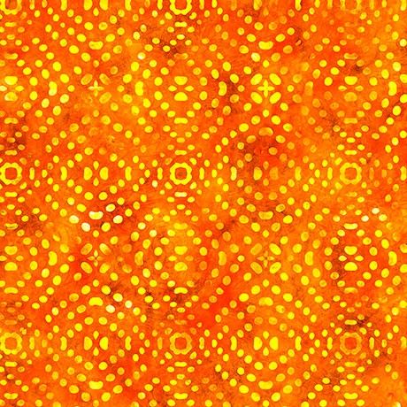 Bedazzled Orange Textured Dots