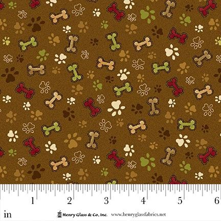 Home is Where Dog II Bones on Brown