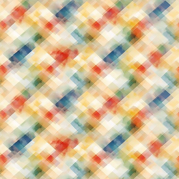 Panda Paradise Diagonal Plaid