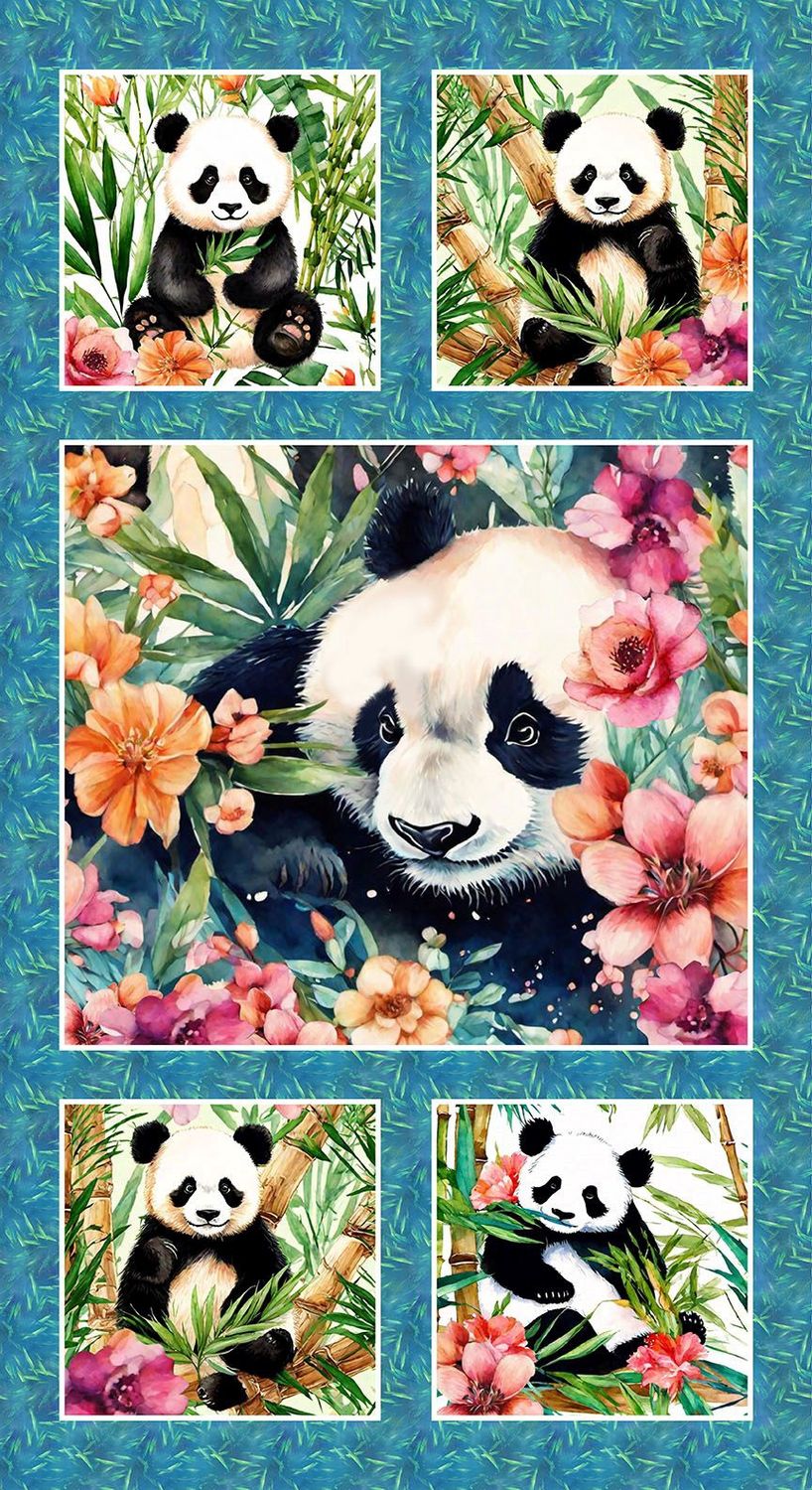 Panda Paradise 24" Panel