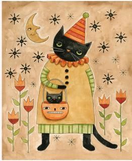 Spooky Cat Panel 35.5" x 43.5"