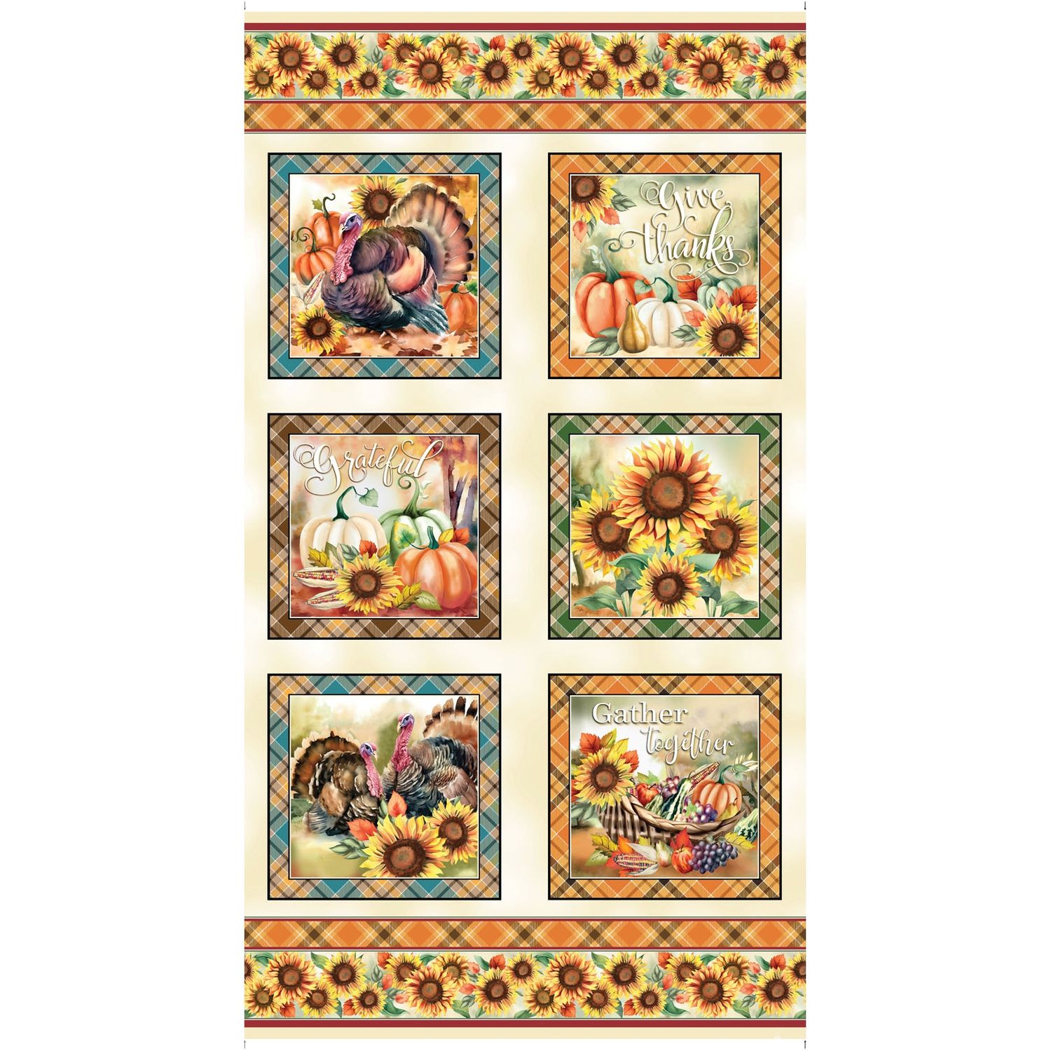 Give Thanks 24" Panel Blocks