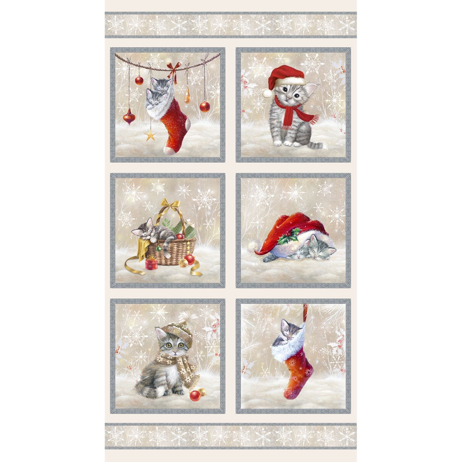Purr-Fect Holiday 24" Panel Blocks