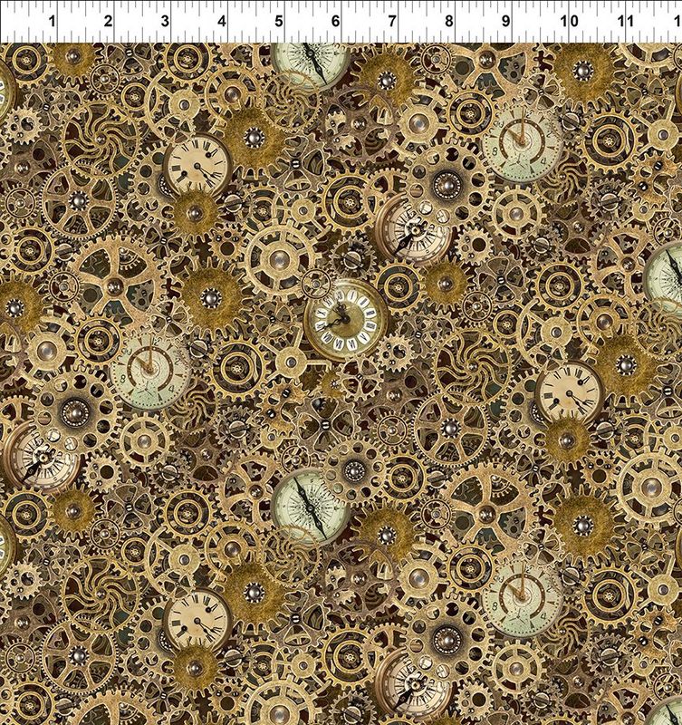 Steampunk Menagerie Gears/Clocks Gold