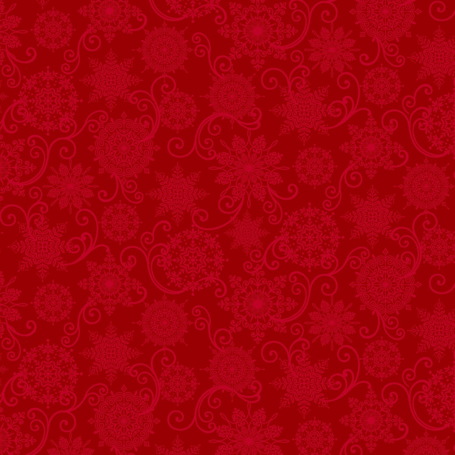 Blooms of the Holiday Red Print
