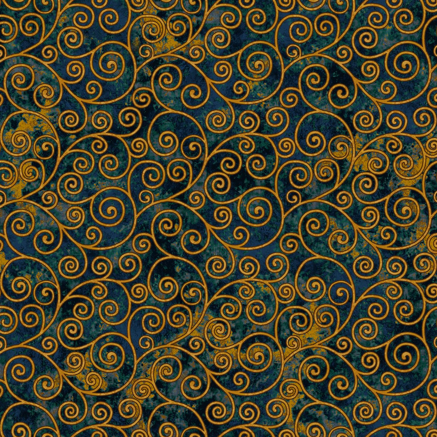 Crow-Mazing Scrollwork Dark Blue