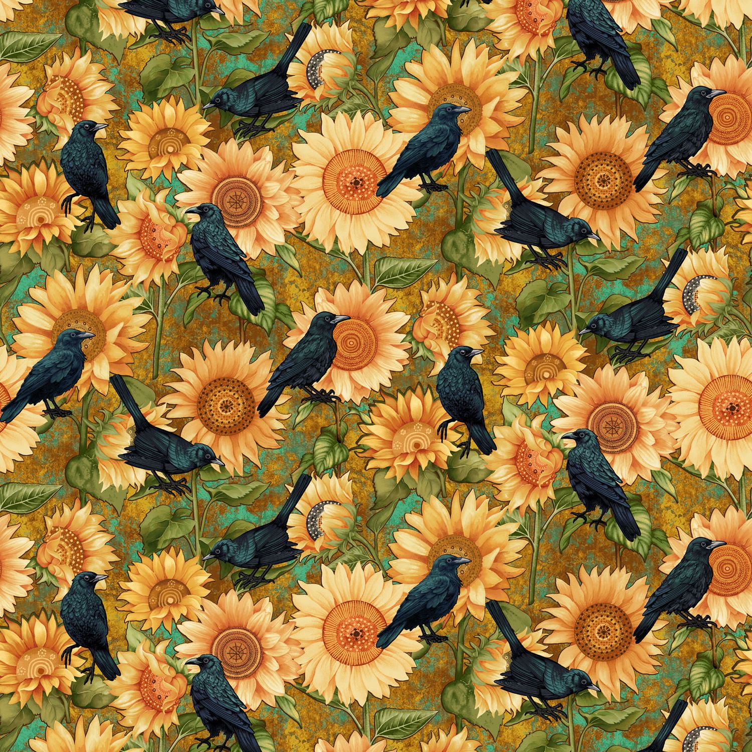 Crow-Mazing Sunflowers &amp; Crows