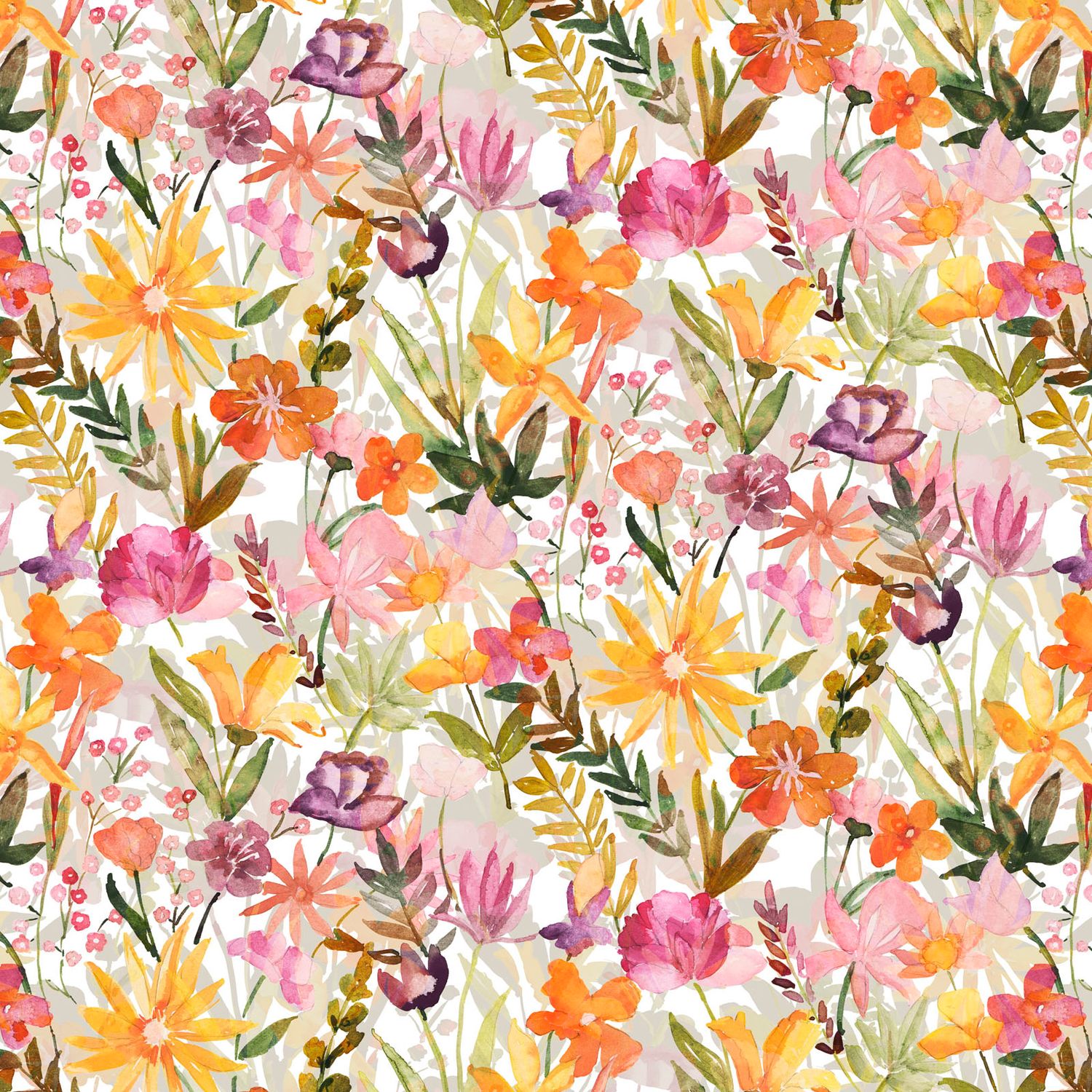 Whispering Garden 108" Oranges
