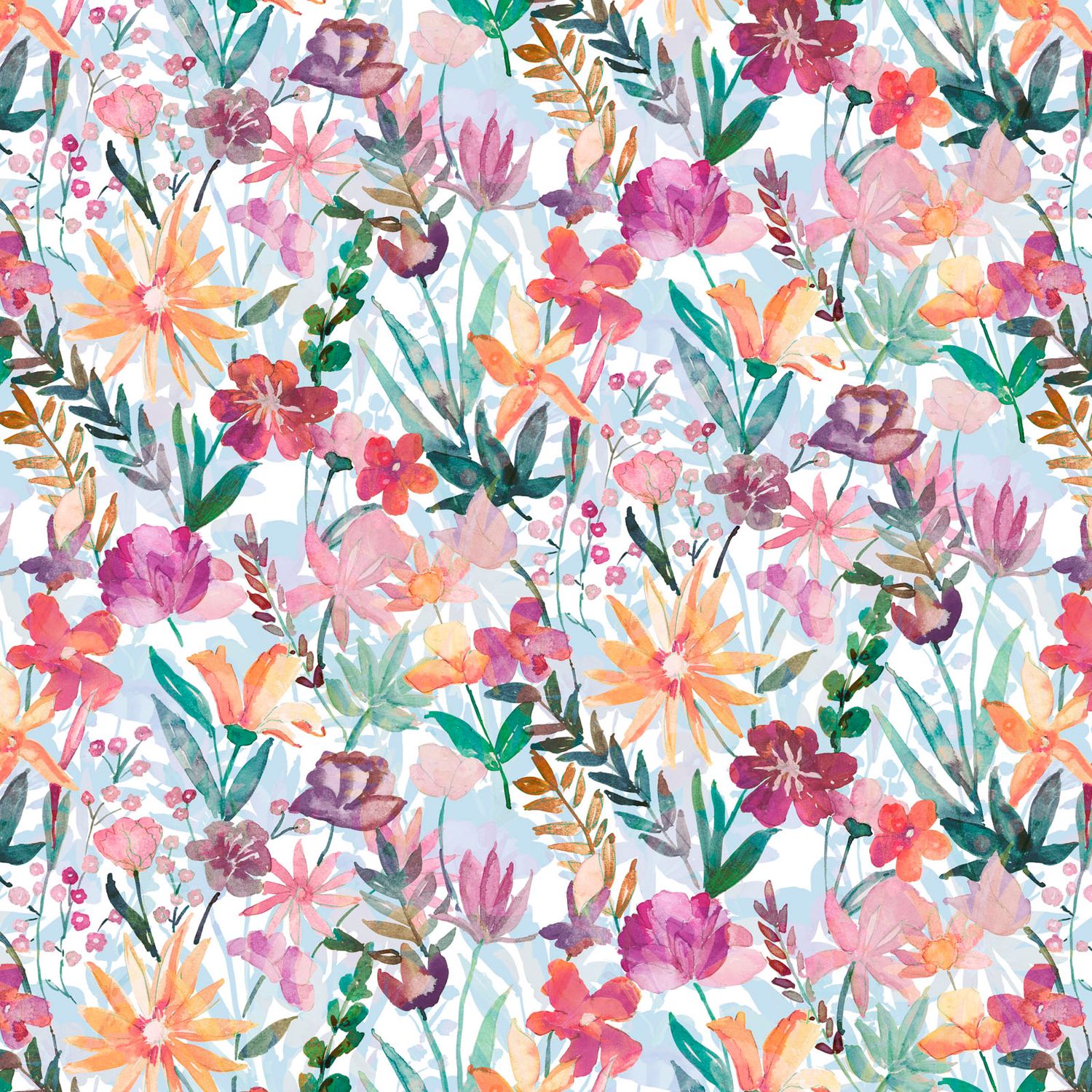 Whispering Garden 108" Multi Colors