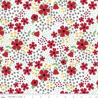 Little Ladybug Flowers White