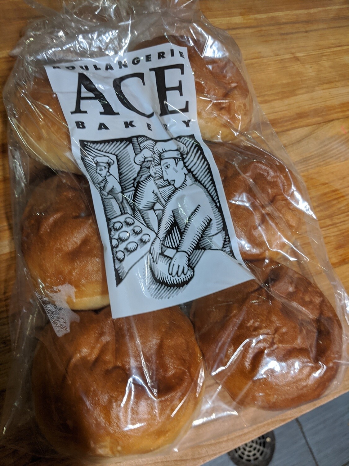 6 Pack Ace Bakery Burger Buns