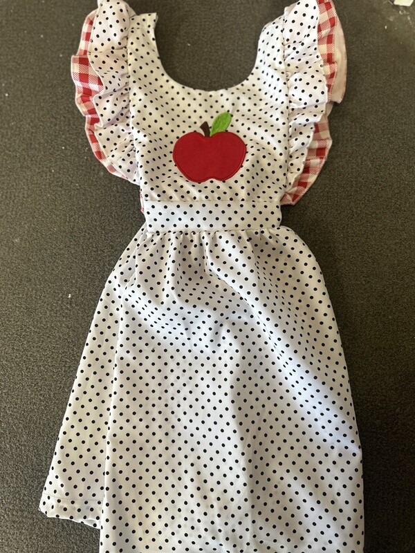 Apple Polka Dot Dress, Size: 5/6