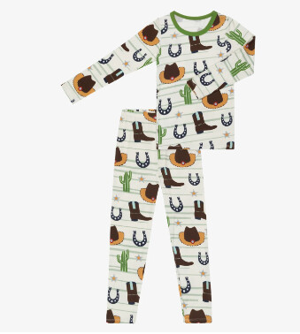 El Ranchero Bamboo Bestaroo Pajamas, Size: 2T