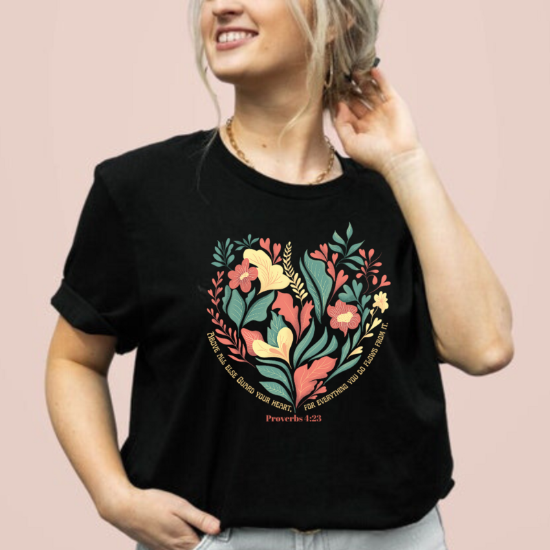 OVER ALL ELSE GUARD YOU HEART TEE