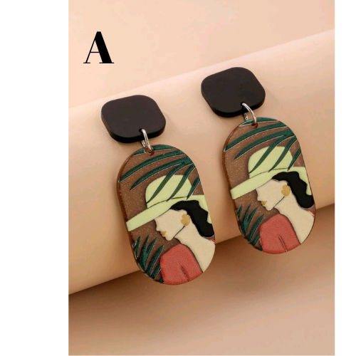 HANDMADE  ACRYLIC EARRINGS - VARIETY