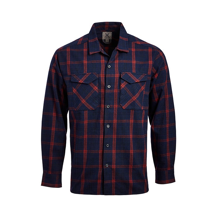 Canyon River Flannel Shirt - Midnight Clay Plaid