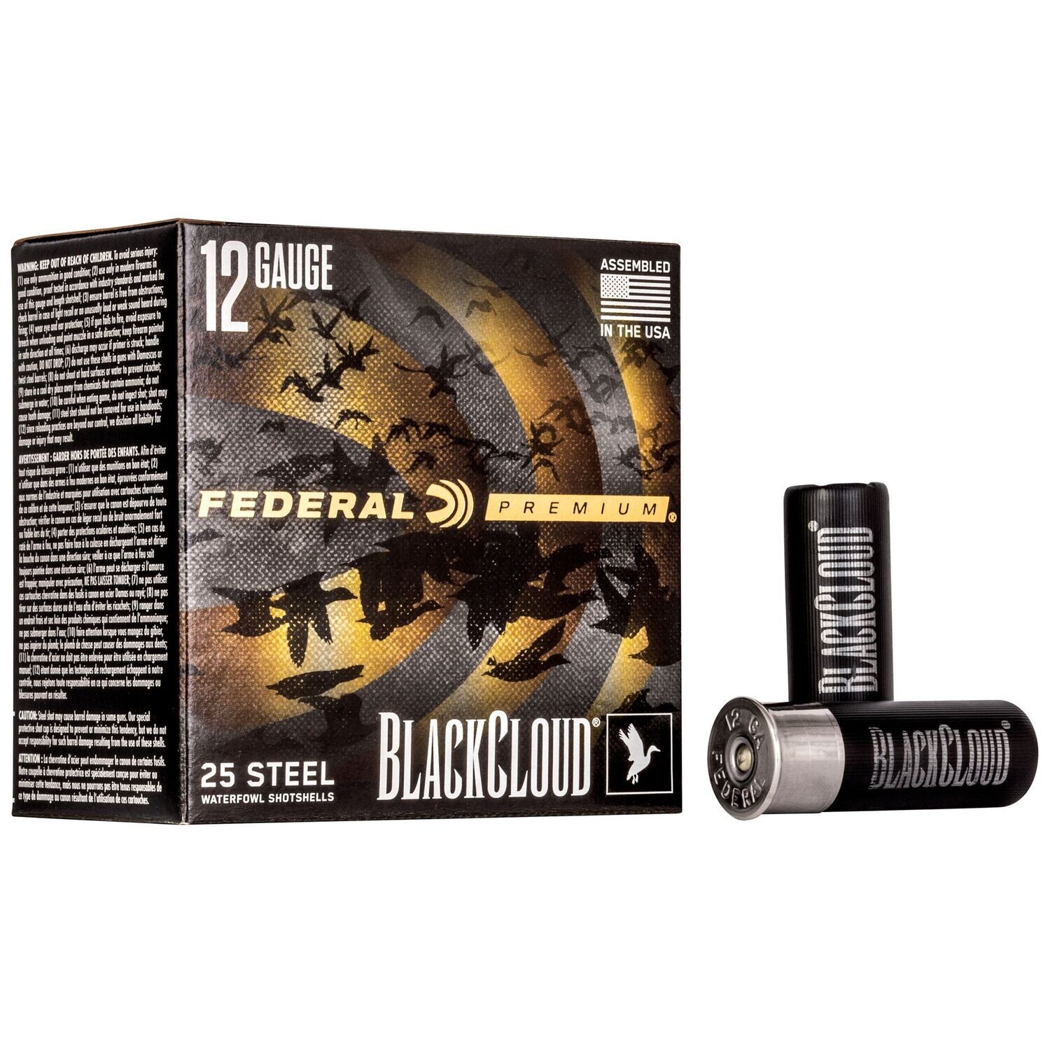 Federal, Premium, Black Cloud FS Steel with Flightcontrol Flex Wad, 12 Gauge 2.75