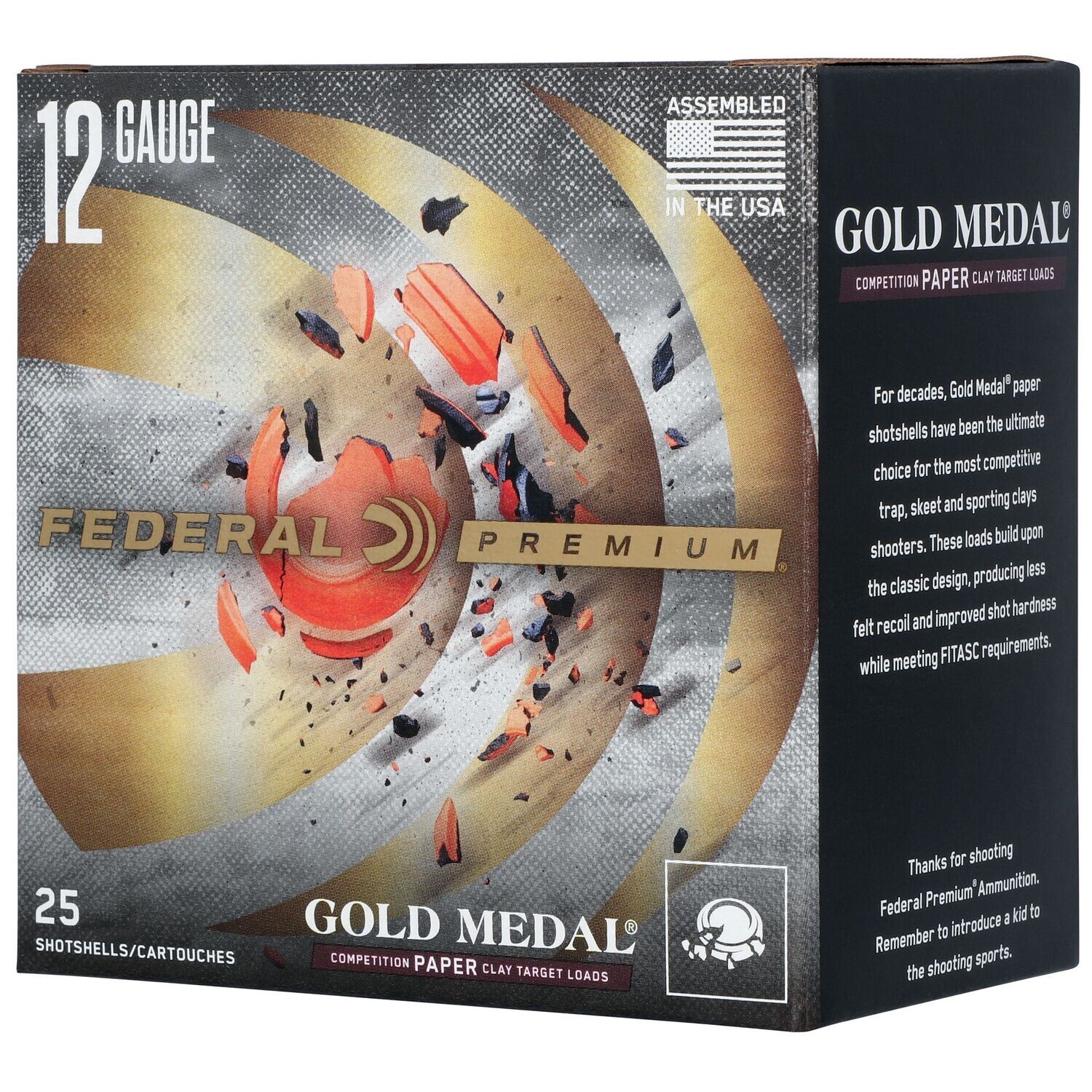Federal, Federal Premium, Gold Medal, 12 Gauge, 2.75