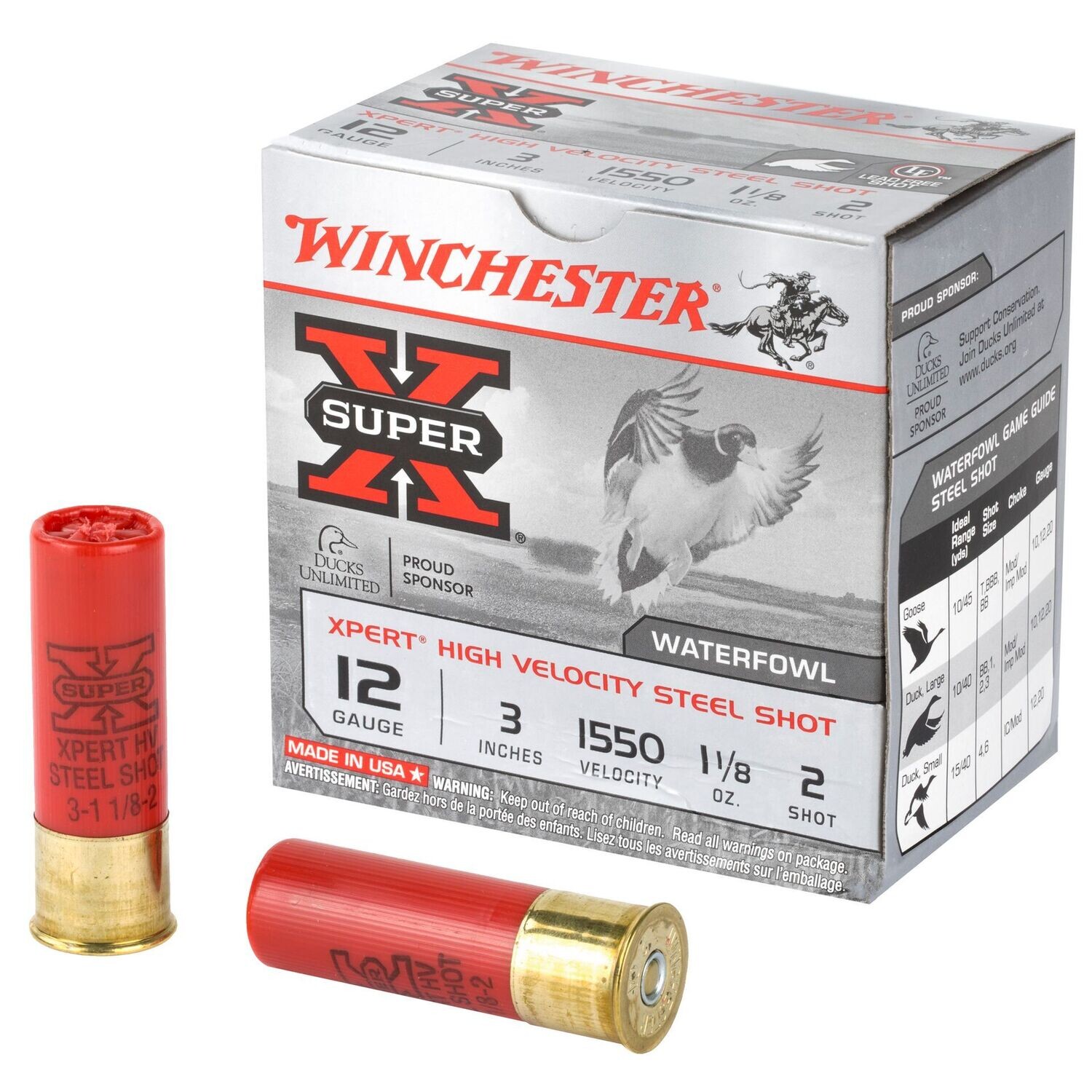 Winchester Ammunition, Xpert HI-Velocity Steel, 12 Gauge, 3