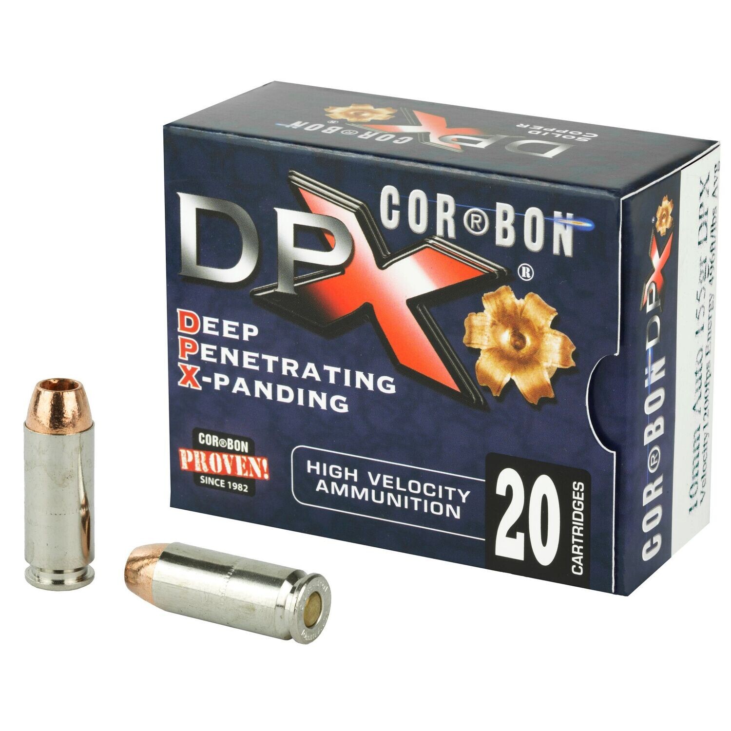 CorBon, Deep Penetrating X Bullet, 10MM, 155 Grain, Barnes X, 20 Round Box
