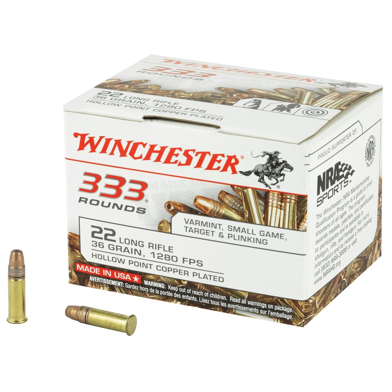 WINCHESTER 22LR 36GR CPR HP 333/3330