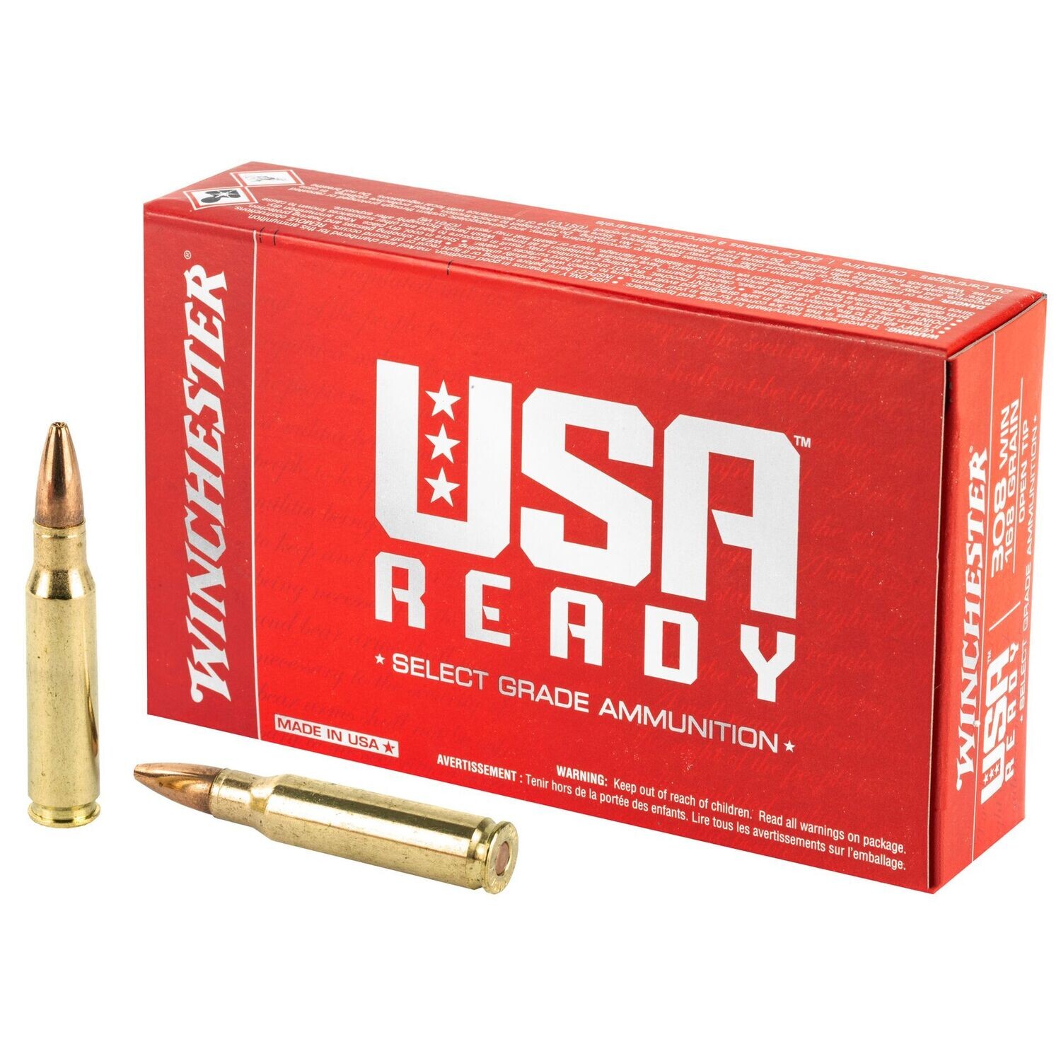 WINCHESTER USA RDY 308WINCHESTER 168GR 20/200