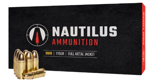 Nautilus 9mm 115GR FMJ - 50 ROUNDS TO 1000 ROUNDS